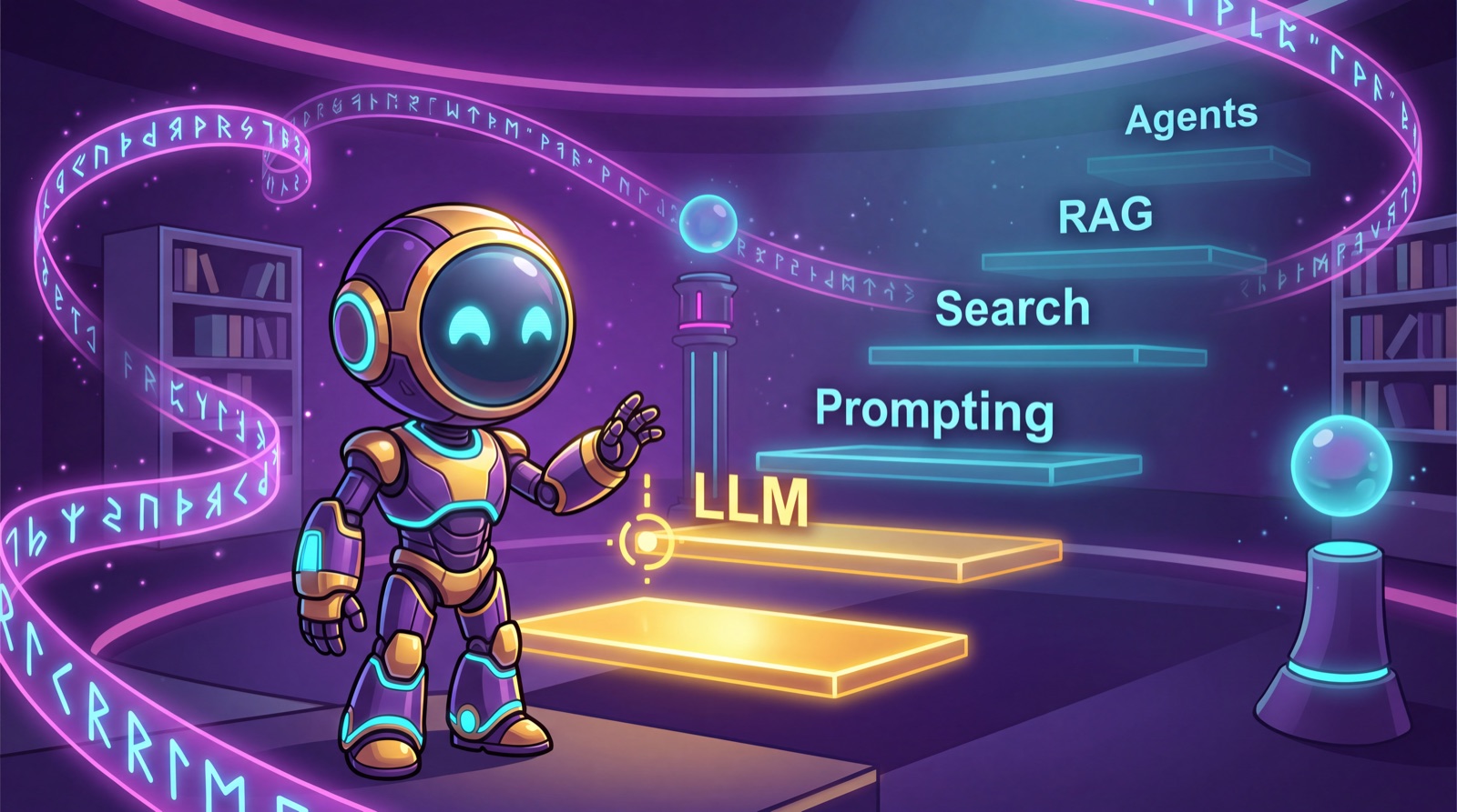 Roadmap: language models to prompting to embeddings/search to RAG to agents/MCP